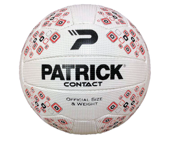 PATRICK NETBALL CONTACT RED /BLACK /SILVER